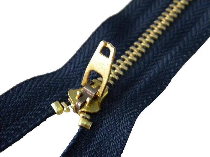 Custom metal zipper